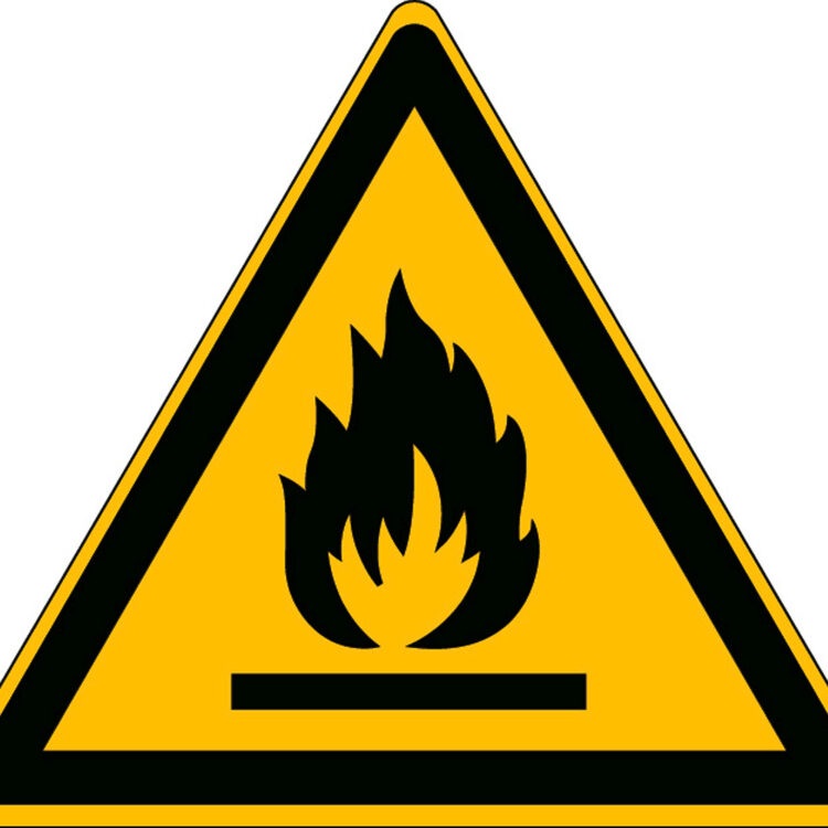Výstraha požárně nebezpečné látky - značka